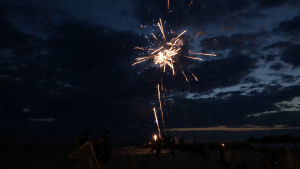 Feuerwerk und Show am Strand von Makkum 2019 30