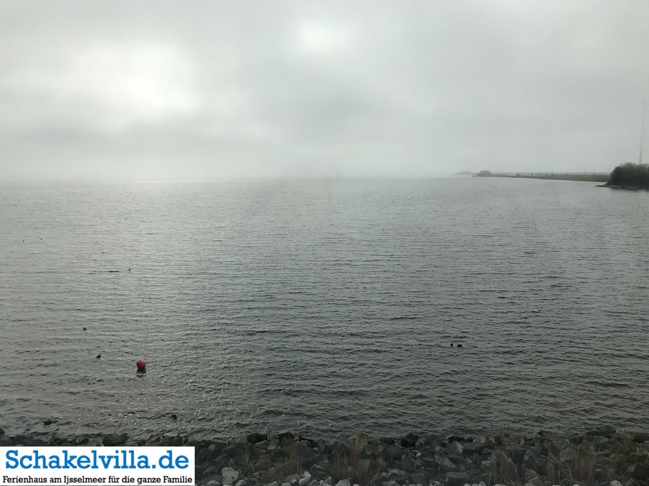 Blick aufs IJsselmeer vom Abschlussdeich