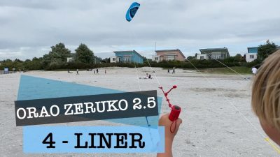 ORAO ZERUKO 2.5 - 4-Leiner Lenkmatte (Lenkdrache) am Strand von Makkum - Schakelvilla - Ferienhaus mit Sauna und Ruderboot am IJsselmeer in Makkum