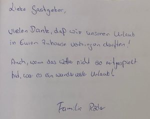 Gästebuch 56 Gästebuch Herbst 2021 - Ferienhaus Schakelvilla mit Sauna in Makkum am IJsselmeer