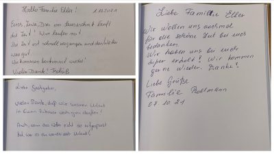 Gästebuch Herbstsaison 1 Gästebuch Herbstsaison 2021 - Ferienhaus Schakelvilla mit Sauna in Makkum am IJsselmeer