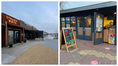 StrandHuys und SnackHuys am Strand von Makkum - Schakelvilla Ferienhaus mit Sauna am IJsselmeer