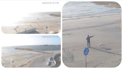 Webcam Makkum 1 Webcam Makkum am Strandhuys Makkum mit Blick auf Makkum Beach - Schakelvilla Ferienhaus mit Sauna in Makkum am IJsselmeer