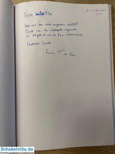 Gästebuch 57 Gästebuch Dezember 2021 - Schakelvilla Ferienhaus mit Sauna in Makkum am IJsselmeer