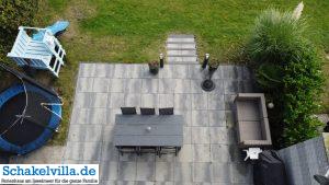 Ferienhaus außen 28 Gartenterrasse von oben - Ferienhaus aussen - Schakelvilla mit Sauna in Makkum am IJsselmeer