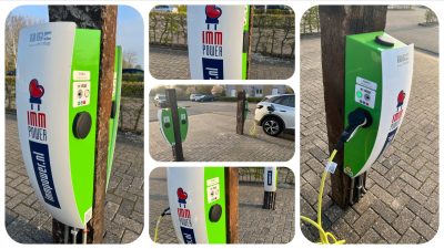 6 Immpower Schnellladestationen am Eingang des Ferienparks in Makkum 1 immpower Schnellladestationen am Eingang des Ferienparks in Makkum - Schakelvilla familienfreundliches Ferienhaus mit Sauna in Makkum am IJsselmeer