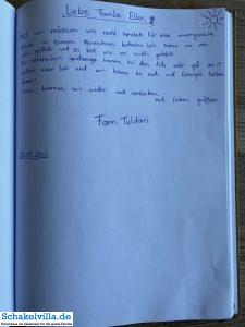 Gästebuch 61 08 08 2022 Gästebuch - familienfreundliches Ferienhaus Schakelvilla mit Sauna und Ruderboot in Makkum am IJsselmeer.