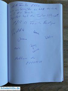 Gästebuch 62 25 09 2022 Gästebuch - familienfreundliches Ferienhaus Schakelvilla mit Sauna und Ruderboot in Makkum am IJsselmeer.