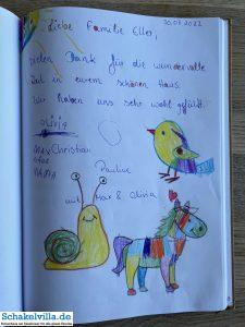 Gästebuch 63 30 07 2022 Gästebuch - familienfreundliches Ferienhaus Schakelvilla mit Sauna und Ruderboot in Makkum am IJsselmeer