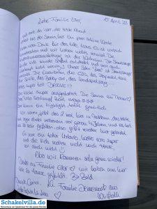 Gästebuch 65 20230415 Gästebuch - Schakelvilla Ferienhaus mit Sauna und Ruderboot am IJsselmeer