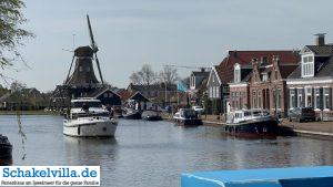 Woudsend 34 Boot und Mühle - Woudsend - Schakelvilla - Ferienhaus mit Sauna Kamin und Ruderboot am IJsselmeer in Makkum