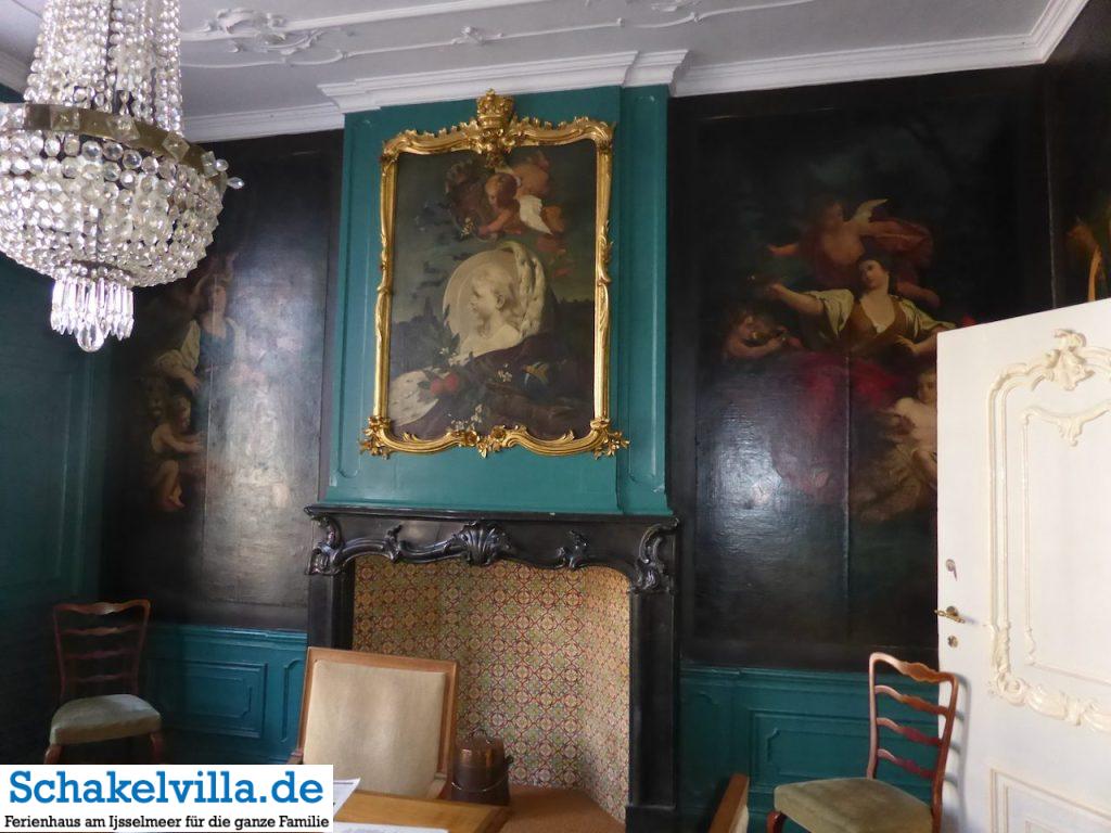 Franeker 46 Gemälde im Planetarium Franeker - Schakelvilla Ferienhaus mit Sauna und Ruderboot in Makkum am IJsselmeer