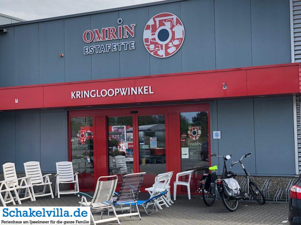 Franeker 4 Omrin Estafette Kringloopwinkel Franeker - Schakelvilla Ferienhaus mit Sauna und Ruderboot in Makkum am IJsselmeer