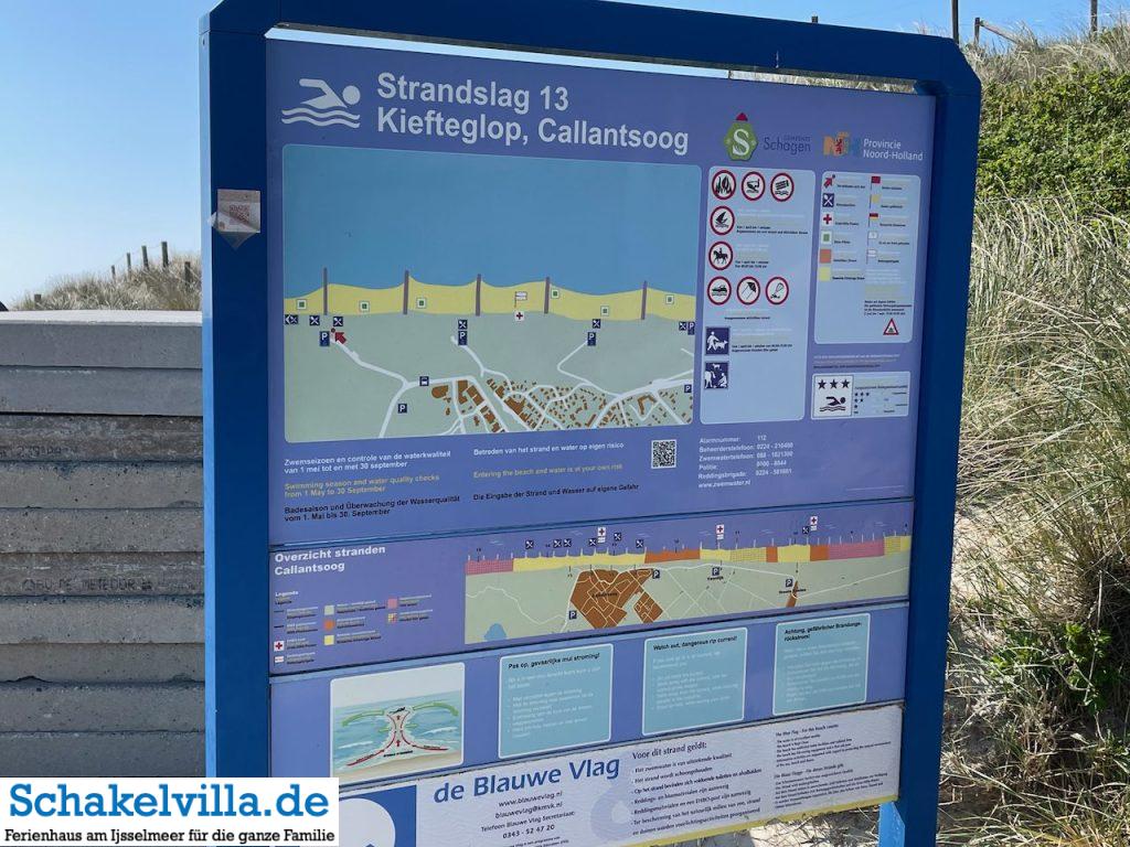 Callantsoog - Nordholland 39 Strandslag 13 Kiefteglop - Callantsoog - Ausflugstipp Ferienhaus Schakelvilla mit Ruderboot und Sauna in Makkum am IJsselmeer