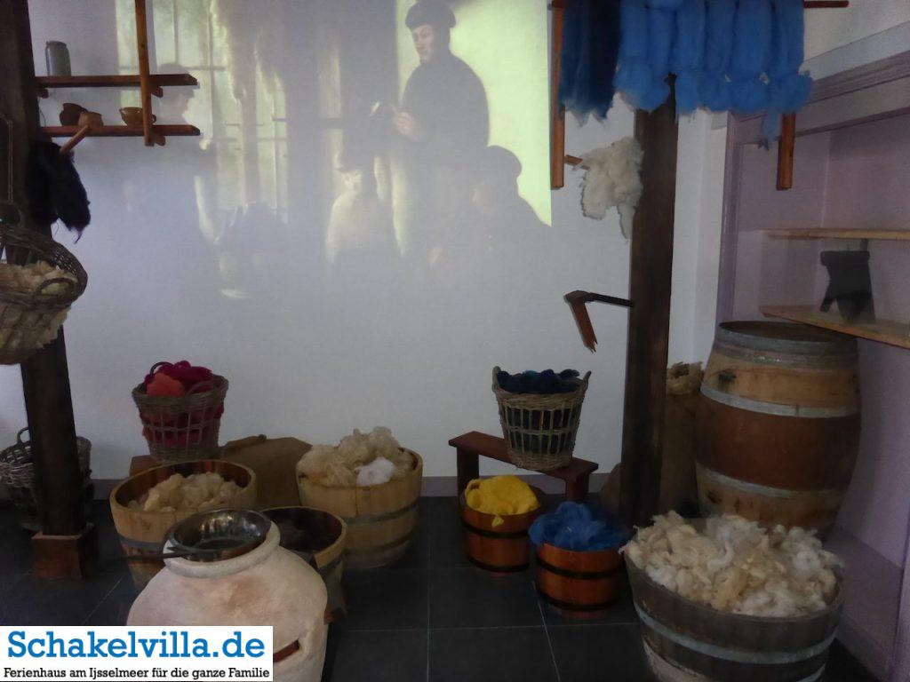 Wandprojektion im Planetarium Franeker - Schakelvilla Ferienhaus mit Sauna und Ruderboot in Makkum am IJsselmeer