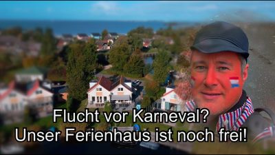 Flucht vor Karneval - unser Ferienhaus Schakelvilla in Makkum am IJsselmeer ist frei