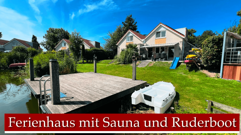 Ferienhaus mit Sauna und Ruderboot - Schakelvilla in Makkum am IJsselmeer (Niederlande)