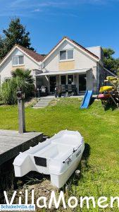 Rutsche und Kayaks - Ferienhaus Schakelvilla mit Ruderboot und Sauna