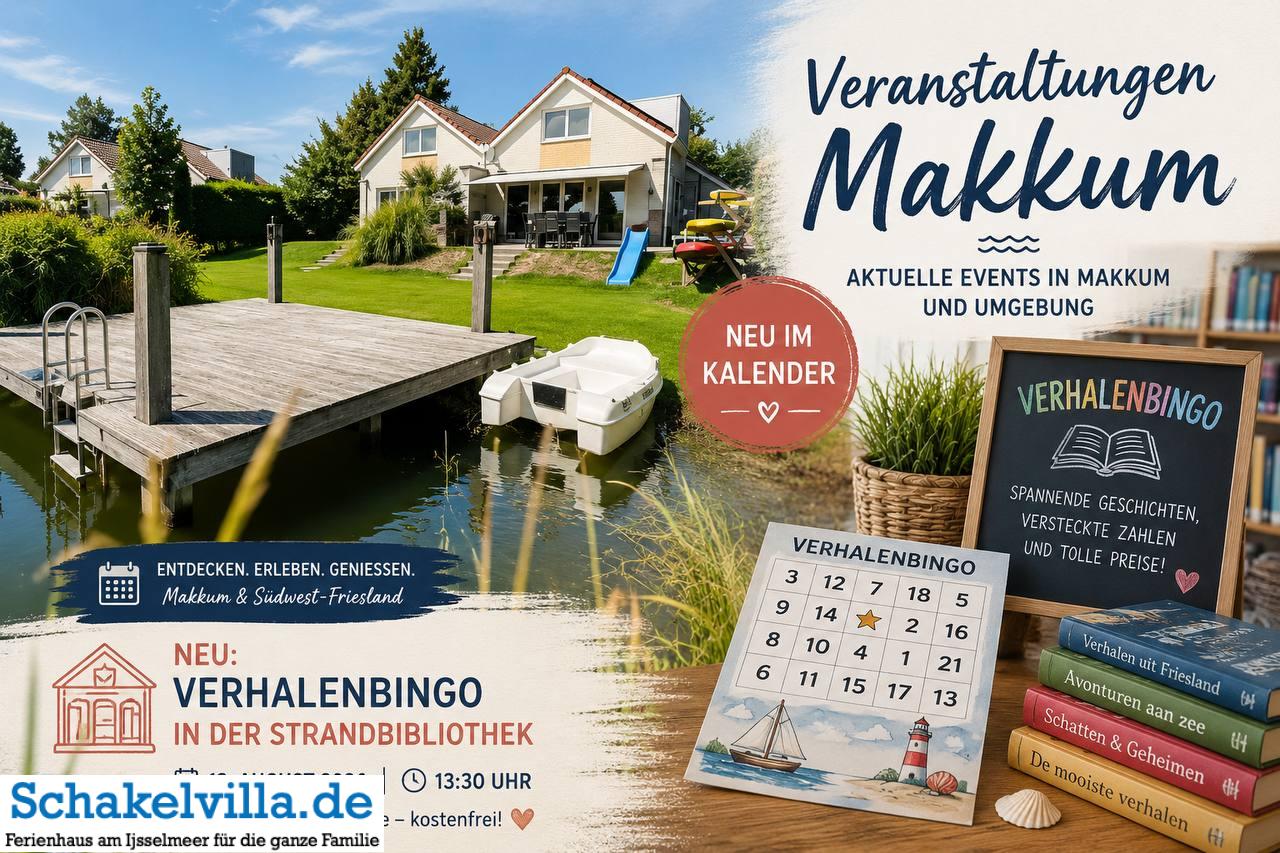 Veranstaltungen Makkum: Verhalenbingo in der Strandbibliothek