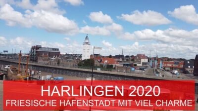 🤖 KI-generiertes Bild: Hafenstadt Harlingen mit Hafen und Segelbooten an der Nordsee