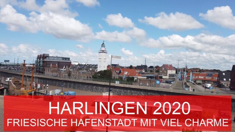 🤖 KI-generiertes Bild: Hafenstadt Harlingen mit Hafen und Segelbooten an der Nordsee