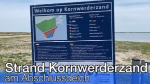 Kornwerderzand Strand Abschlussdeich – Strand am Afsluitdijk mit Blick auf das Wattenmeer