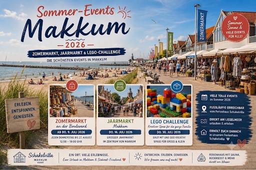 Zomermarkt, Jaarmarkt & LEGO-Challenge – Die schönsten Sommer-Events in Makkum 2026 4 Zomermarkt, Jaarmarkt & LEGO-Challenge – Die schönsten Sommer-Events in Makkum 2026