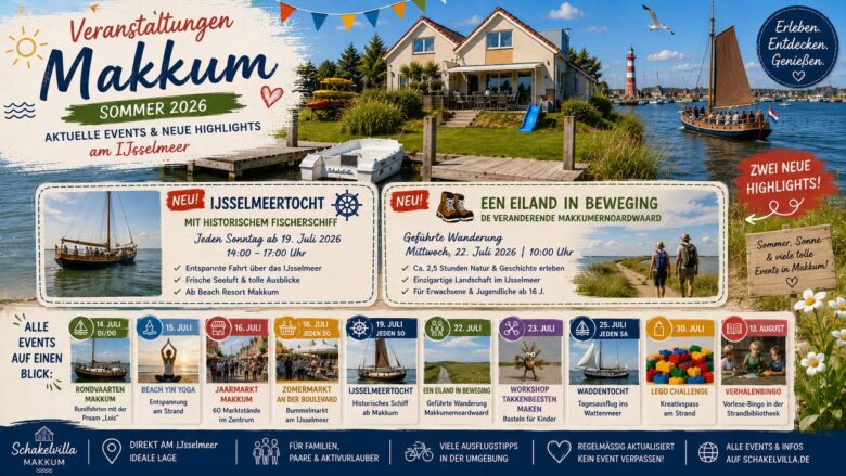 Veranstaltungen Makkum: IJsselmeertocht & Wanderung im Sommer 2