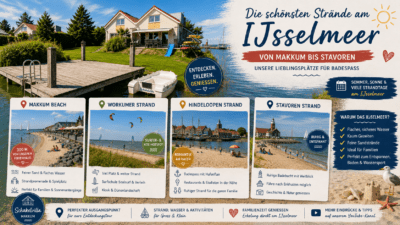 schönsten Strände am IJsselmeer – Makkum Strand, Workum, Hindeloopen, Stavoren