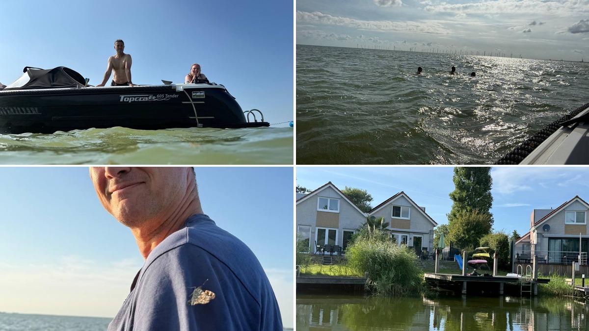 Mit dem Boot aufs IJsselmeer – baden im seichten Wasser