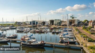 Buitenhaven Makkum – Außenhafen am IJsselmeer mit Superyachten und Werft