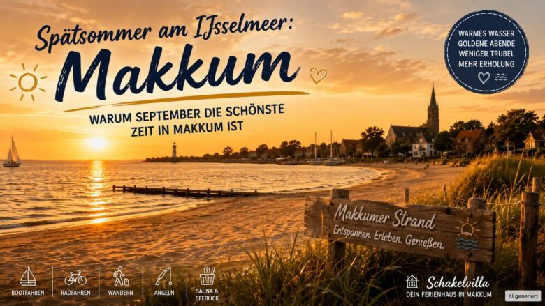 Spätsommer am IJsselmeer: September in Makkum – Urlaub im Ferienhaus Schakelvilla