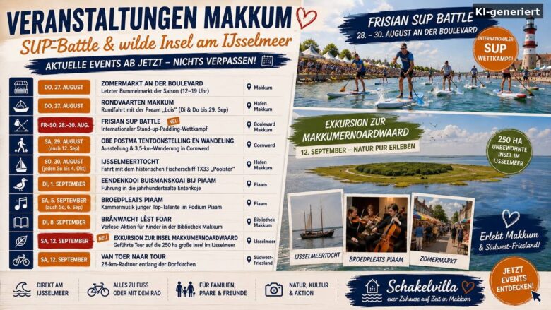 Veranstaltungen Makkum – Veranstaltungskalender Schakelvilla