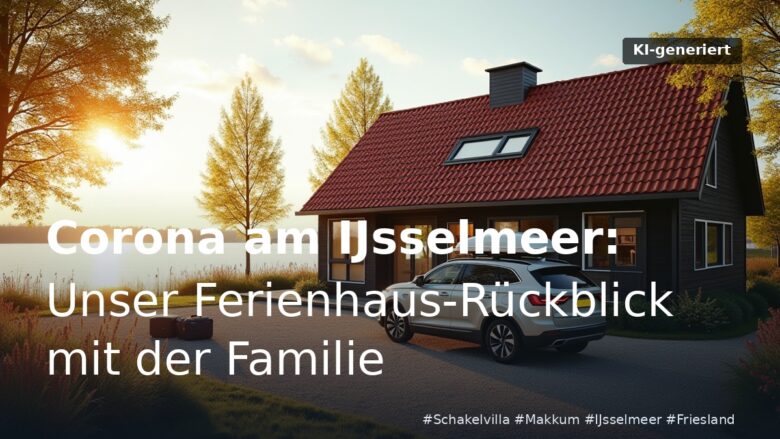 Corona am IJsselmeer – Unser Ferienhaus-Rückblick mit der Familie (KI-generierte Darstellung)