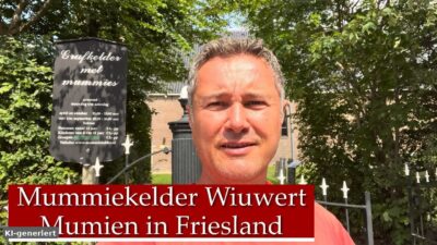 KI-generiertes Bild: Mummiekelder Wiuwert – Mumien in der Krypta der Kirche