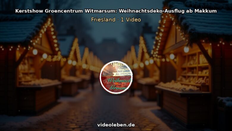 Kerstshow mit Weihnachtsdeko im Groencentrum Witmarsum in Friesland