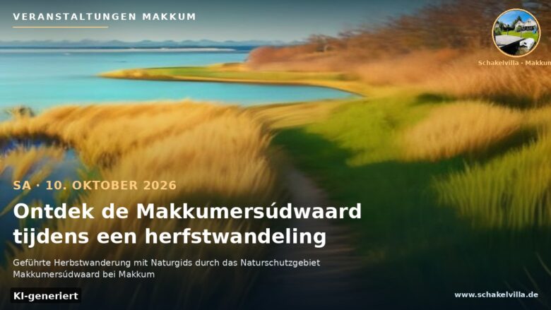 Veranstaltungen Makkum – Ontdek de Makkumersúdwaard tijdens een herfstwandeling (KI-generiert)
