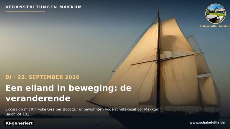 Veranstaltungen Makkum – Een eiland in beweging: de veranderende Makkumernoardwaard (KI-generiert)