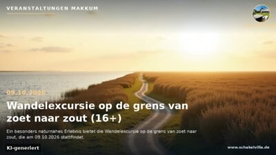Veranstaltungen Makkum – Wandelexcursie op de grens van zoet naar zout (16+) (KI-generiert)