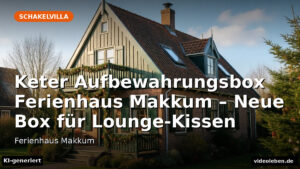 Keter Aufbewahrungsbox fuer die Lounge-Kissen im Ferienhaus Makkum am IJsselmeer