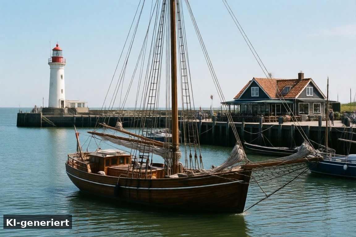 Zu Sehenswertem – Ausflug zum Hafen Den Oever: 7 Extra-Tipps für euren Ausflug (KI-generierte Darstellung)