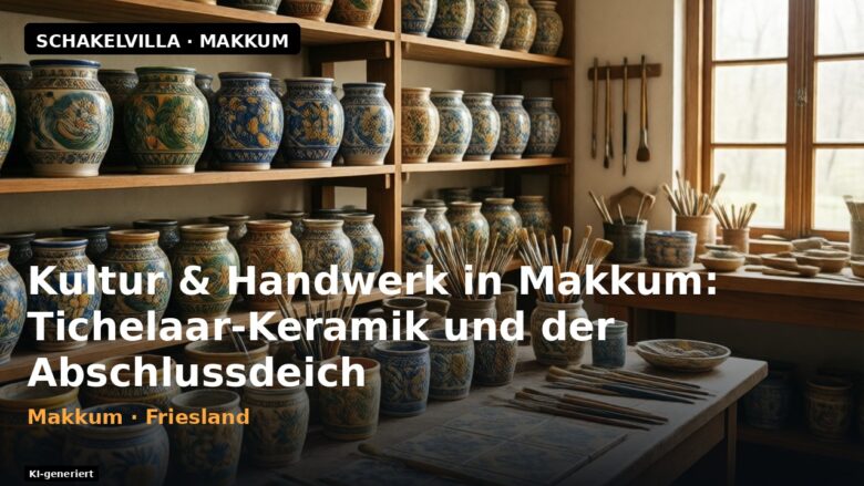 Tichelaar-Keramik in Makkum (KI-generiertes Titelbild)