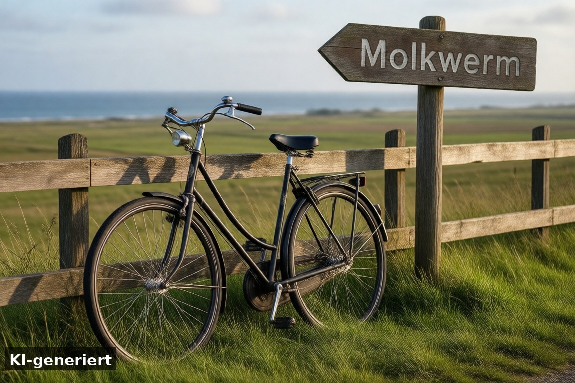 Anfahrt ab Makkum – Molkwerum – Historischer Stopp am IJsselmeer (KI-generierte Darstellung)