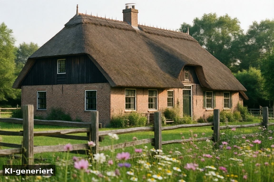 Zu Sehenswertem – Pingjum – Ein historischer Zwischenstopp in Friesland (KI-generierte Darstellung)