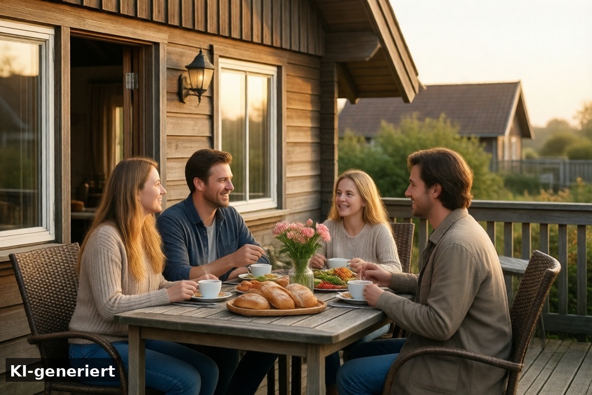 Warum ihr im Ferienhaus Schakelvilla buchen solltet – Ferienhaus Makkum buchen – So läuft eure Buchung ab (KI-generierte Darstellung)