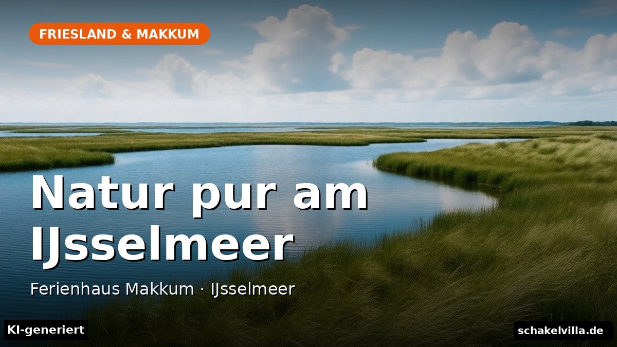 Natur pur am IJsselmeer – Ferienhaus Makkum · IJsselmeer (KI-generierte Darstellung)