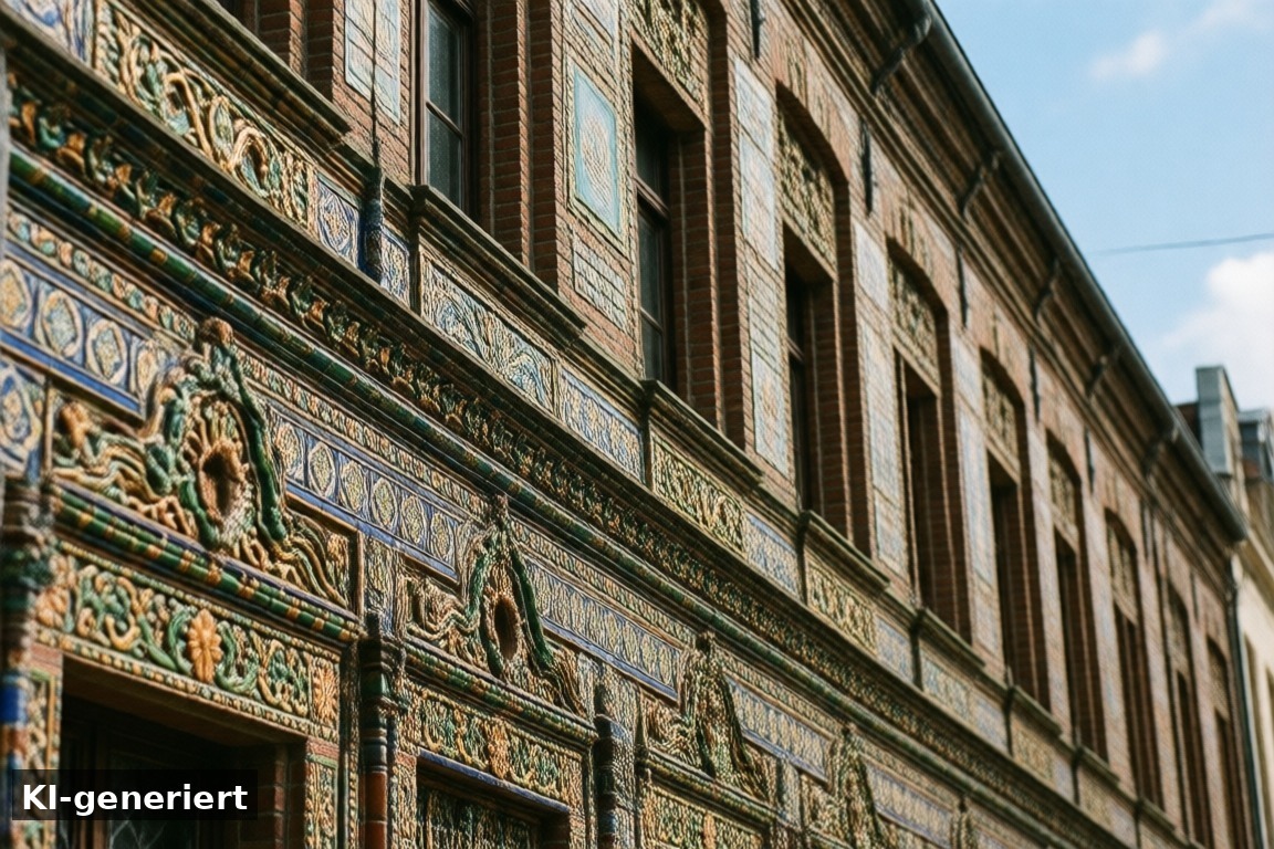 Ein Blick auf die Tichelaar-Fassade – Kultur & Handwerk (KI-generierte Darstellung)