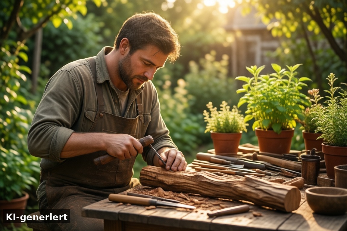 Handwerk und Natur im Einklang – Kultur & Handwerk (KI-generierte Darstellung)