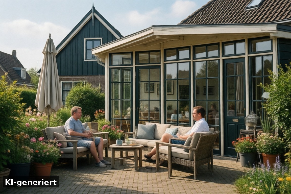 Unsere Bildergalerien – Urlaubs-Feeling für zu Hause – Sehnsucht nach Urlaub Makkum – Ferienhaus am IJsselmeer (KI-generierte Darstellung)