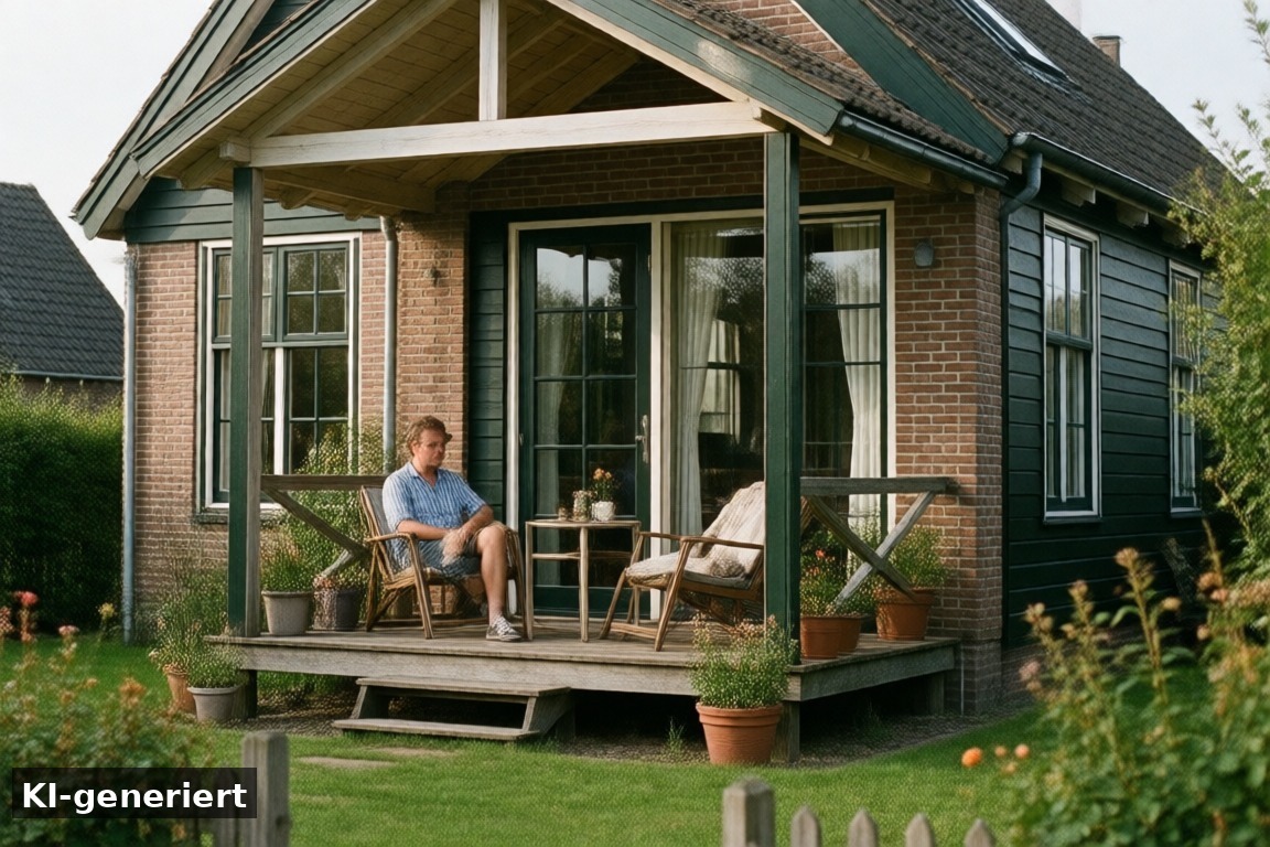 Jetzt buchen und die Sehnsucht nach Urlaub Makkum stillen – Sehnsucht nach Urlaub Makkum – Ferienhaus am IJsselmeer (KI-generierte Darstellung)